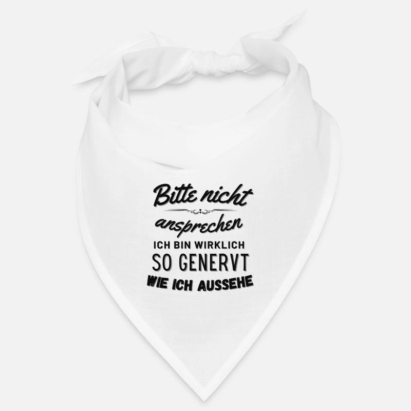 Bitte nicht ansprechen witzige Sprüche Bandana