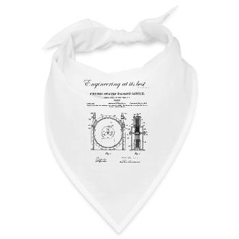 Nikola Tesla Tesla Turbine - Bandana - Weiß - Vorne