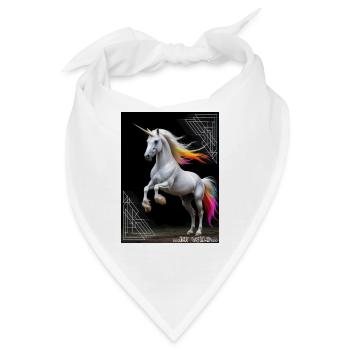 Wildes Einhorn - Bandana - Weiß - Vorne