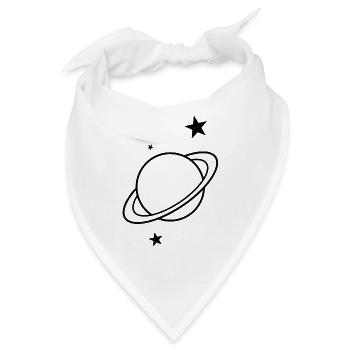 Planet - Bandana - Weiß - Vorne
