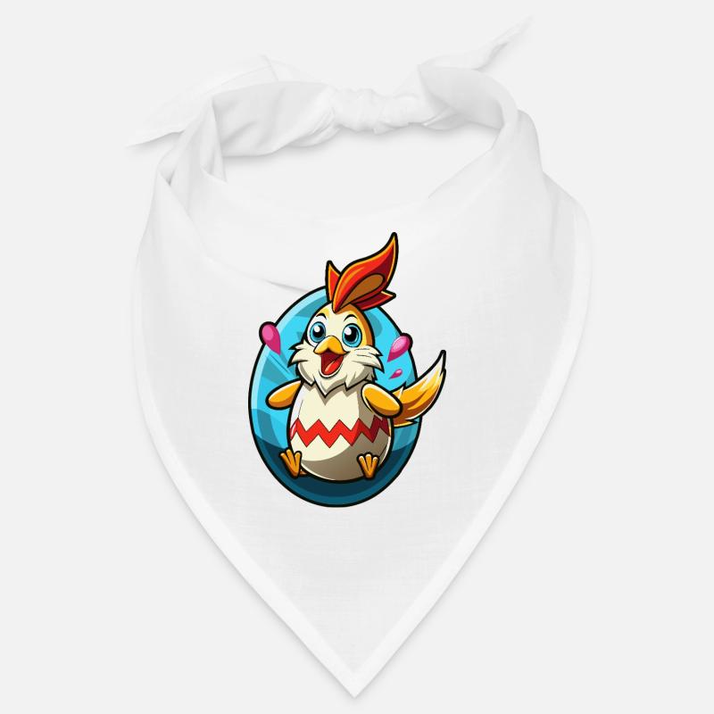 Joyeuses Pâques - Poule de Pâques - Oeuf de Pâques - Cadeau Bandana