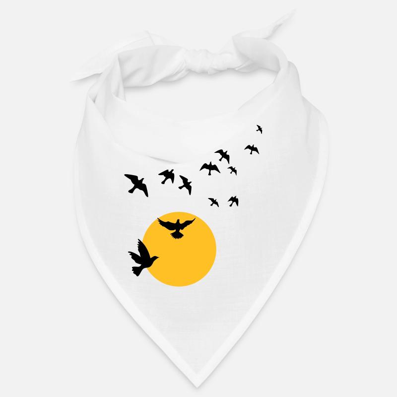 Birds in the sunset Bandana