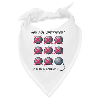 Beruf Shooter - Bandana - Weiß - Vorne