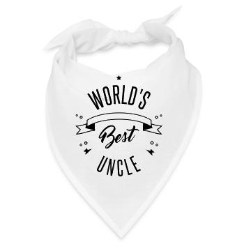 WORLD'S BEST UNCLE - Bandana - Weiß - Vorne