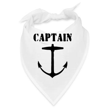 captain - Bandana - Weiß - Vorne
