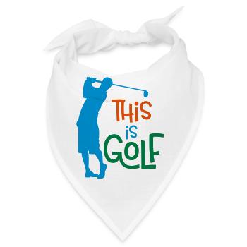 Lustige Geschenke für Golfer - Bandana - Weiß - Vorne