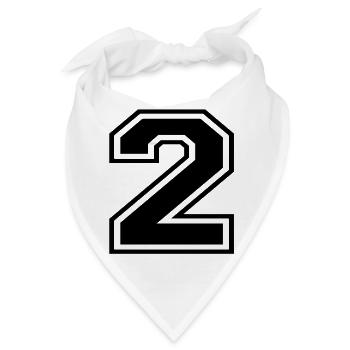 2 - Bandana - Weiß - Vorne