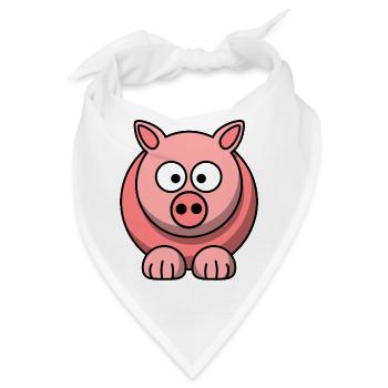 Ferkel - Bandana - Weiß - Vorne