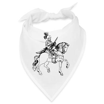 knight ritter sword schwert armor14 - Bandana - Weiß - Vorne