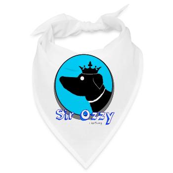 Sir Ozzy Kleidung - Bandana - Weiß - Vorne