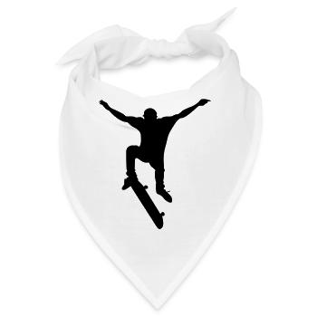 Skateboarder # 2 - Bandana - Weiß - Vorne
