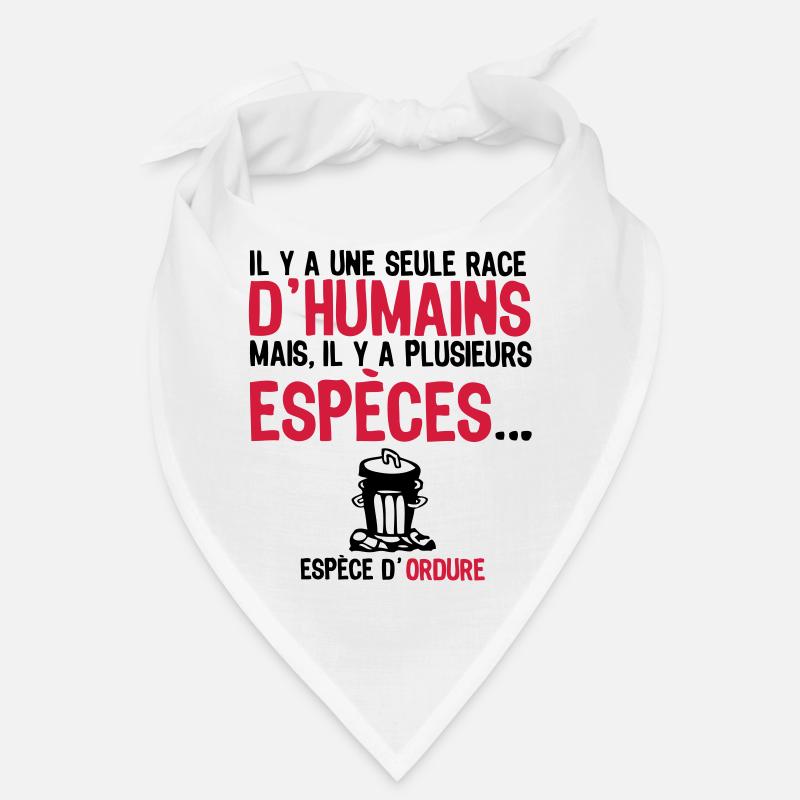one human race species junk refuse cont Bandana