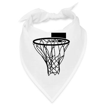 Basketball-Korbball-Hoop Sport Punktzahl - Bandana - Weiß - Vorne
