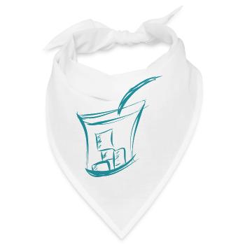 Drink Eiswuerfel Sommer - Bandana - Weiß - Vorne