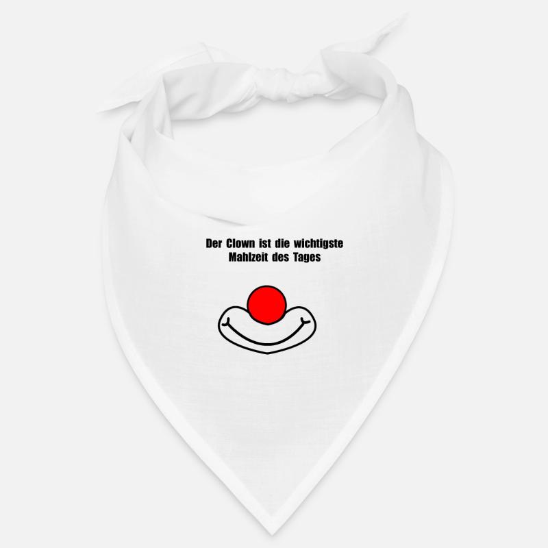 clown - Bandana - Weiß