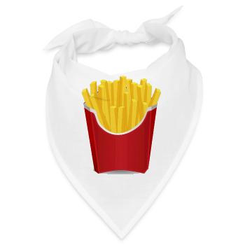 Pommes - Bandana - Weiß - Vorne