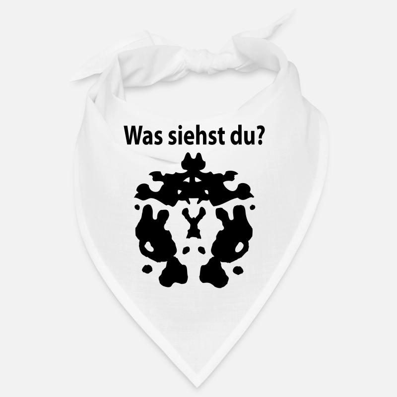 rorschach was siehst du - Bandana - Weiß