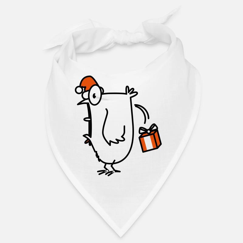 poussin de noël poulet de noël - Bandana - blanc