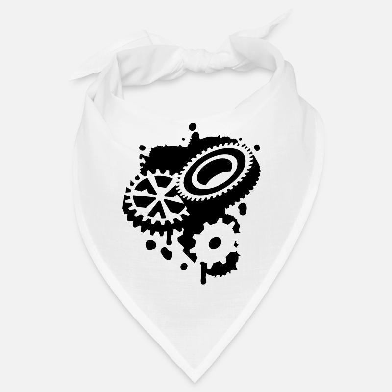 Three gear wheels as a graffiti Bandana