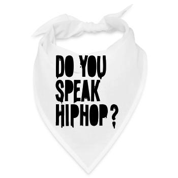 sprechen Sie hiphop - Bandana - Weiß - Vorne