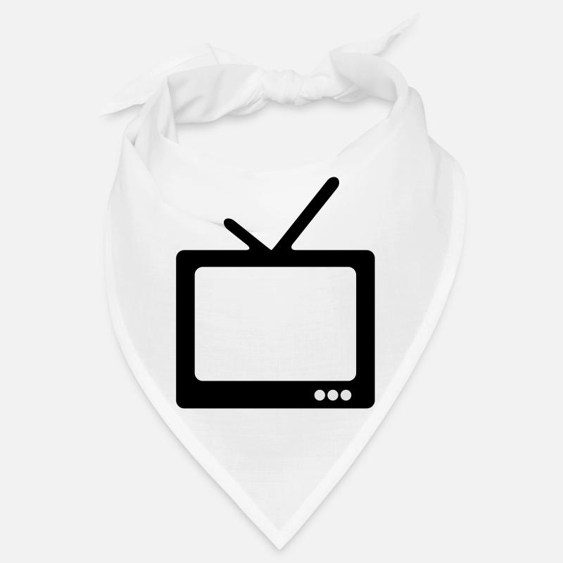 fernseh - Bandana - Weiß
