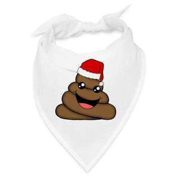 WEIHNACHTS-POOP - Bandana - Weiß - Vorne