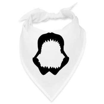 Shark Kiefer - Bandana - Weiß - Vorne