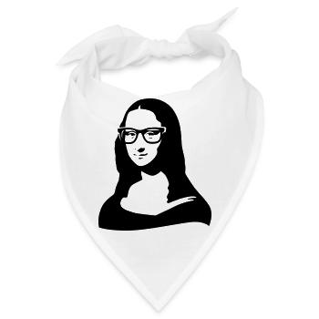Mona Lisa-Das Geheimnis ihres Lächelns-neue Brille - Bandana - Weiß - Vorne