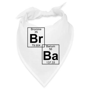 Br-Ba (brba) - Full - Bandana - Weiß - Vorne