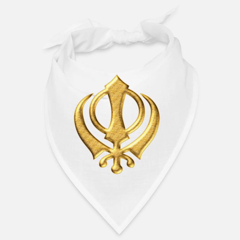 Khanda Sikh symbol swords religion Sikhism Bandana