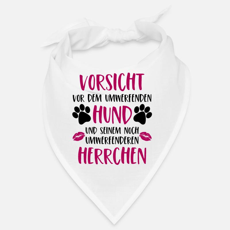 Vorsicht vor dem umwerfenden Hund Version Herrchen Bandana
