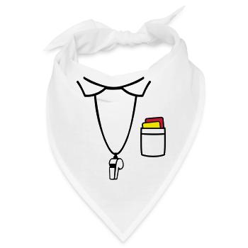 Schiedsrichter - Bandana - Weiß - Vorne