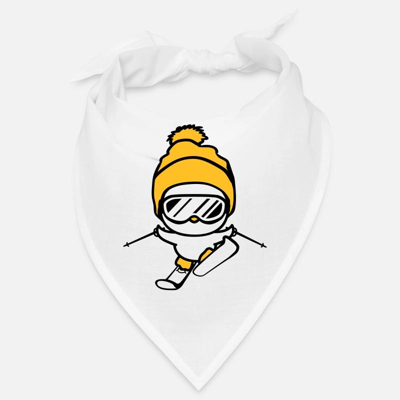 ski poussin hiver oiseau amusement petit doux n Bandana