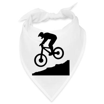 downhill biking - cycling - Bandana - Weiß - Vorne