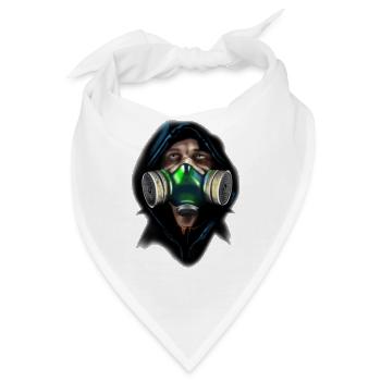 Maske - Bandana - Weiß - Vorne