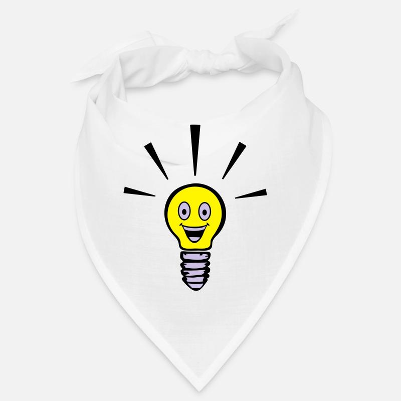 Light bulb with smiley - big idea Bandana