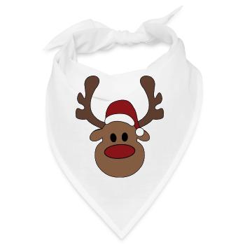 Weihnachten - Bandana - Weiß - Vorne