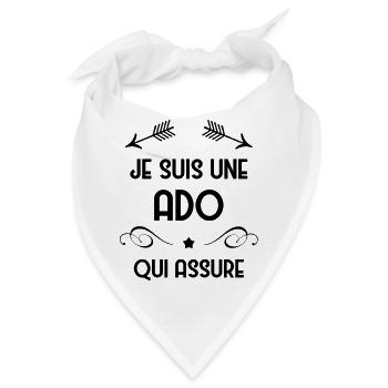 Teenager / Jugendliche / Jugendlicher / Kind - Bandana - Weiß - Vorne