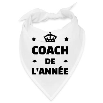 Coach / Coaching / Trainer / Sport - Bandana - Weiß - Vorne
