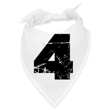 4 - Bandana - Weiß - Vorne