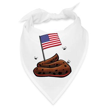 USA Haufen - Bandana - Weiß - Vorne
