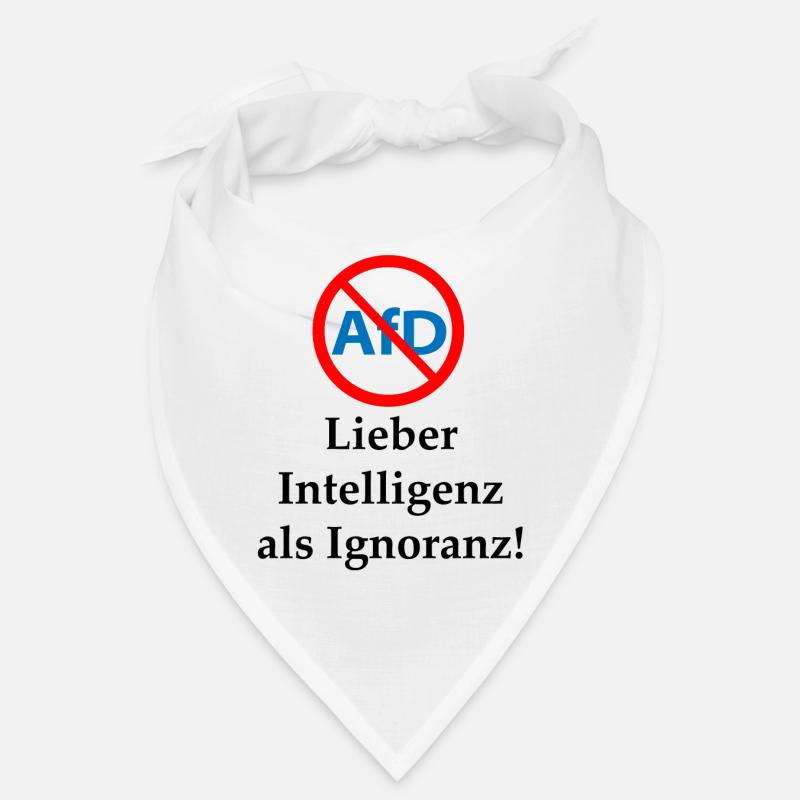 Gegen AfD! Intelligenz statt Ignoranz Bandana