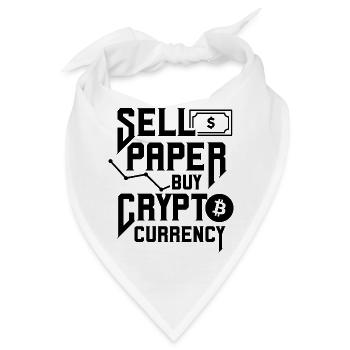 Cryptowährung Crypto Trader Kryptowährung Krypto - Bandana - Weiß - Vorne