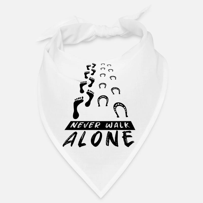 Never Walk Alone cheval à cheval cavalier cadeau Bandana