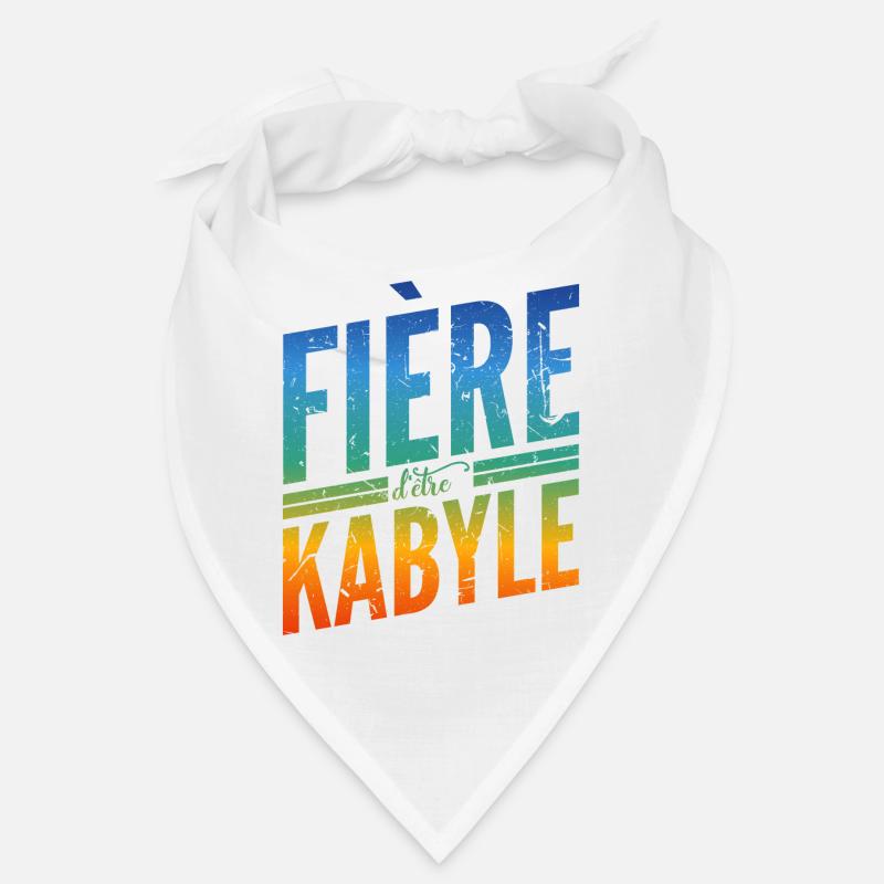 Fière d'être Kabyle - Bandana - blanc