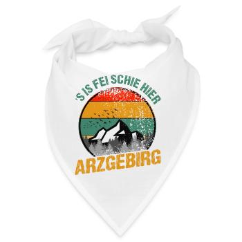S is fei schie hier - Bandana - Weiß - Vorne