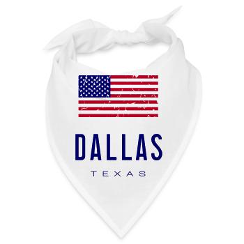 Dallas /// Texas - Bandana - Weiß - Vorne