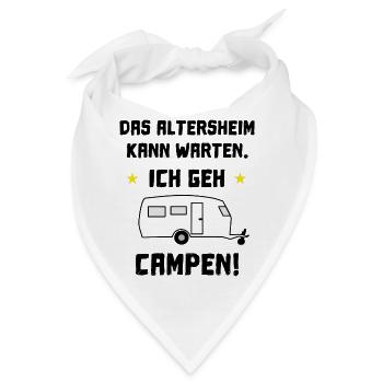 das altersheim kann warten - Bandana - Weiß - Vorne