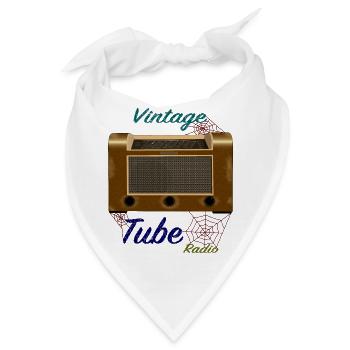 gebrauchtes, altes Röhrenradio - Bandana - Weiß - Vorne