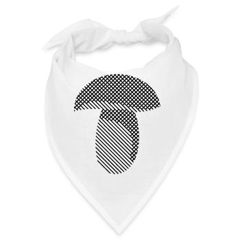 Steinpilz - Bandana - Weiß - Vorne